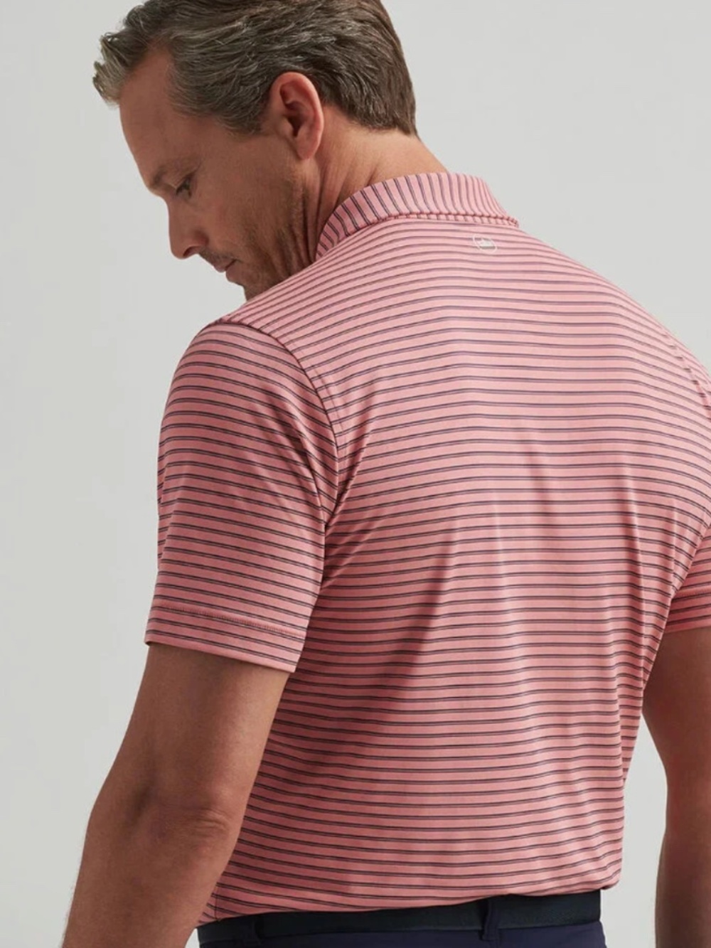 Peter Millar Men's XL Pink Crepe Bridge Performance Jersey Polo MSRP $115